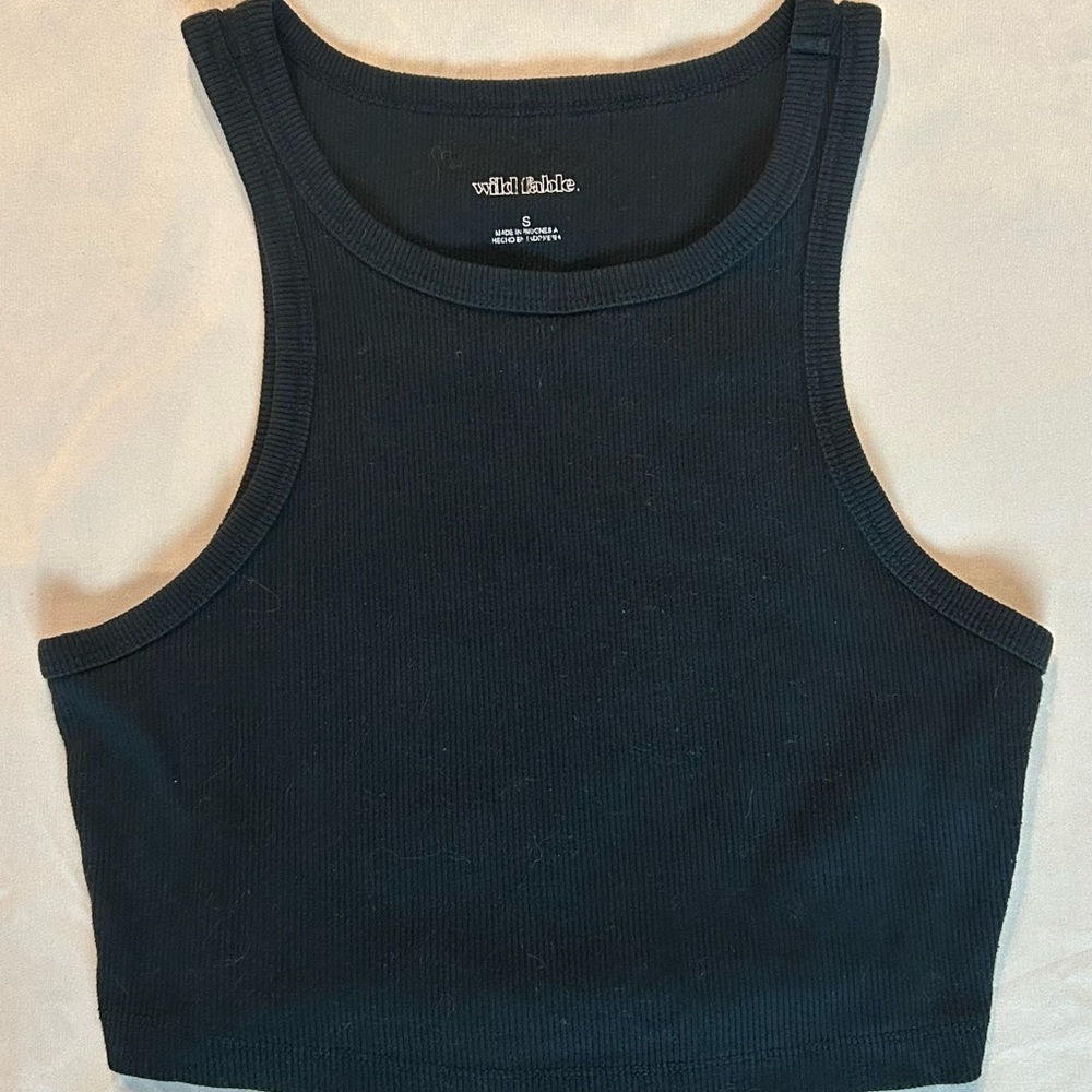 Well Worn Midnight Ribbed Tank Top